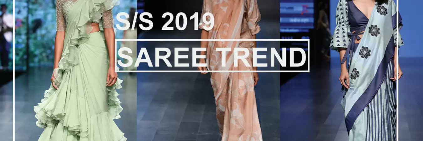 Lotus Makeup India fashion week 2018 Saree trend