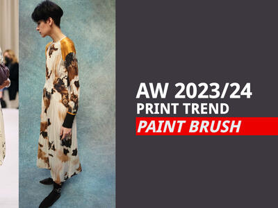A/W 2023/24 Dress Pattern Trend- Paint Brush