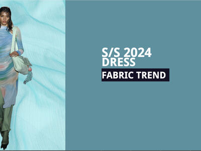 S/S 2024/25 Dress Fabric Trend : Fluidity