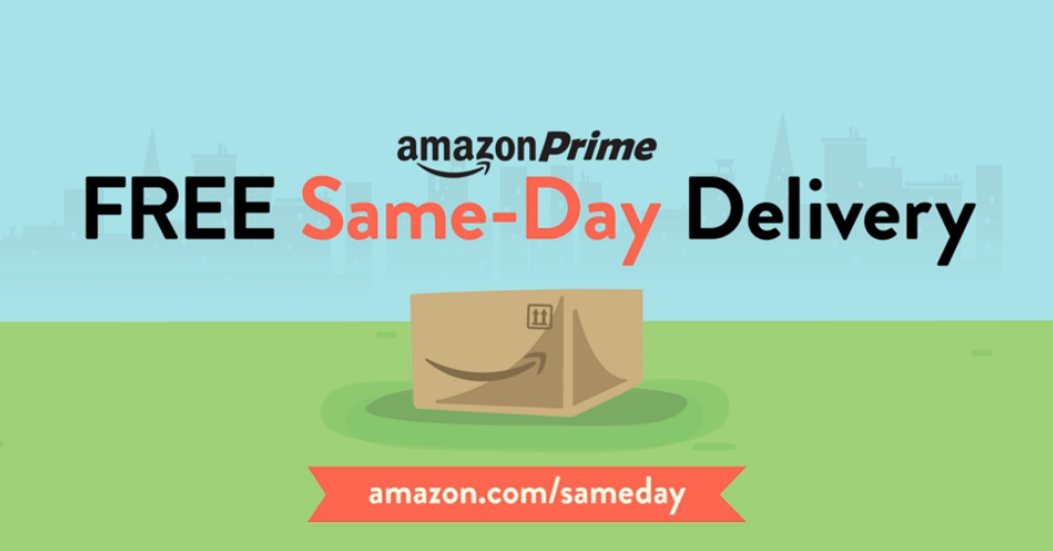 Amazon Prime - same day delivery