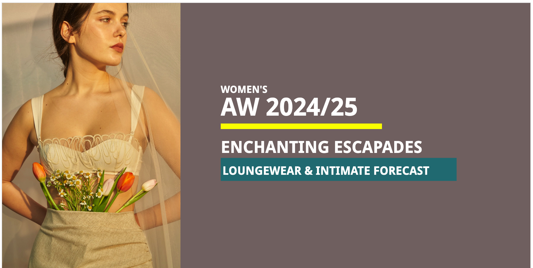 AW 2024/25 Women's Intimate & Loungewear Forecast- Enchanting Escapades