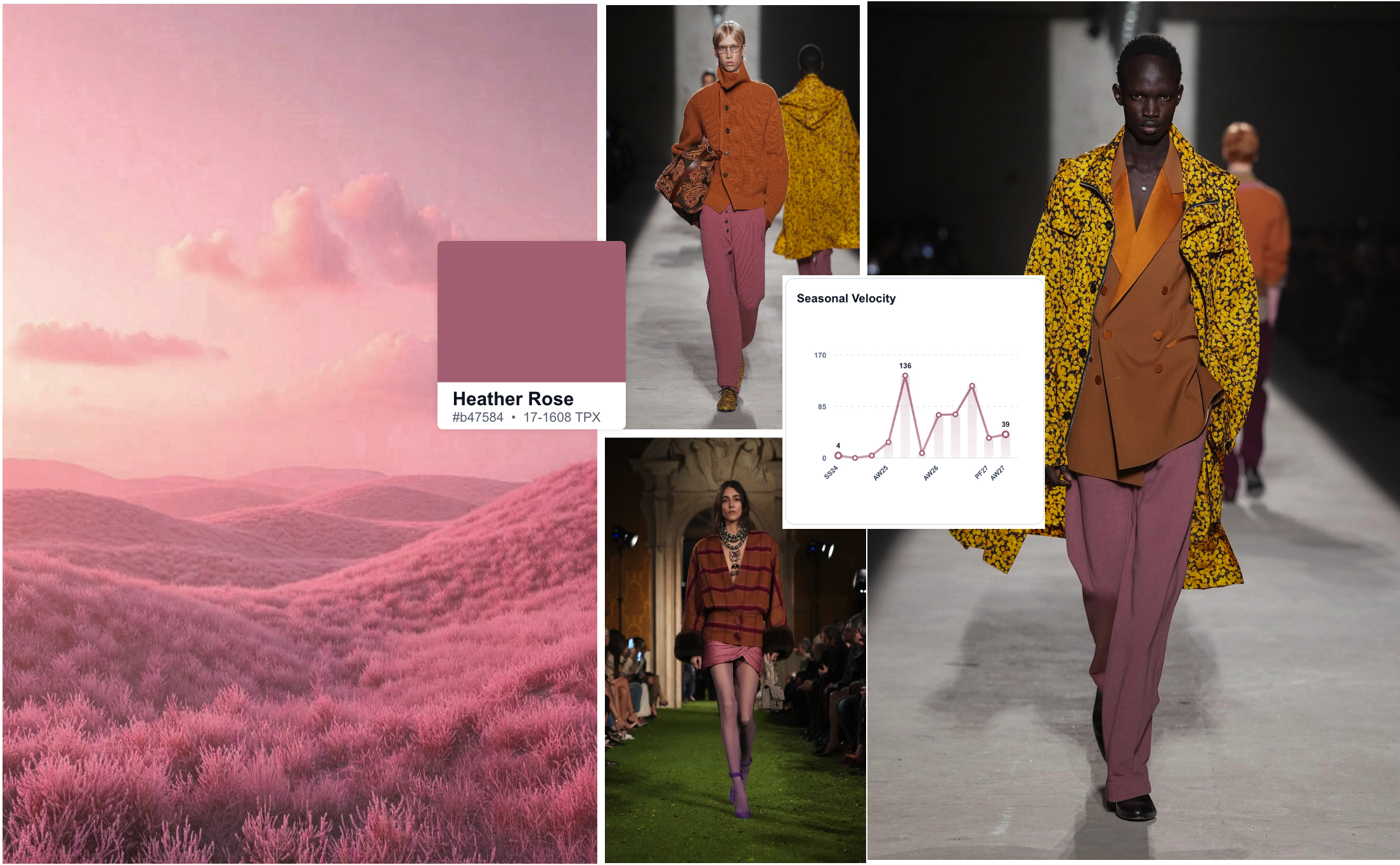 Key color - Pantone Heather Rose