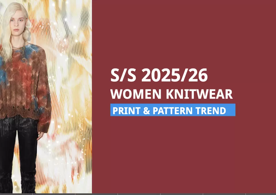 S/S 2025/26 Knitwear Pattern Trend- Statement Style