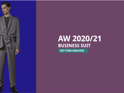 AW 2020/21 Men's Business Suits- Key Item Analysis