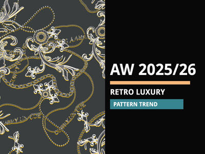 AW 2025/26 Men's Print Forecast- Retro Luxury