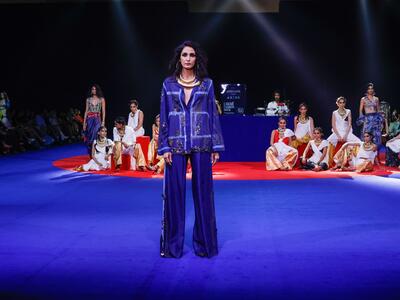 Anamika Khanna launches spring summer '24 at Lakme Fashion Week in partnership with FDCI