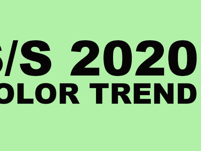 Spring summer 2020 color trends