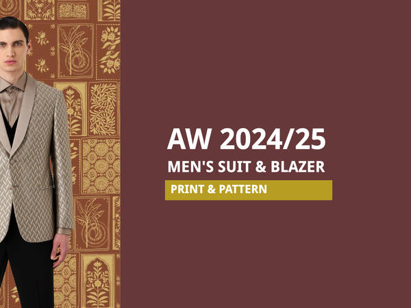 AW 2024/25 Men's Blazer Print & Pattern- Luxury Business