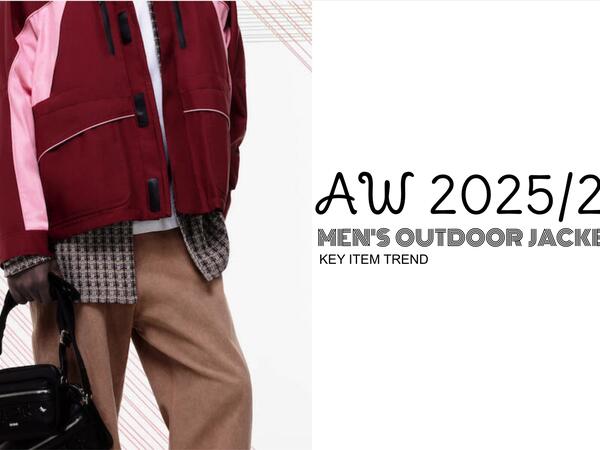 AW 2025/26 Men's Outdoor Jacket Key Item Trend-Retro Street