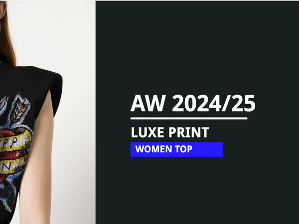 AW 2024/25 T-shirt & Sweatshirt Print Trend- Luxe Print