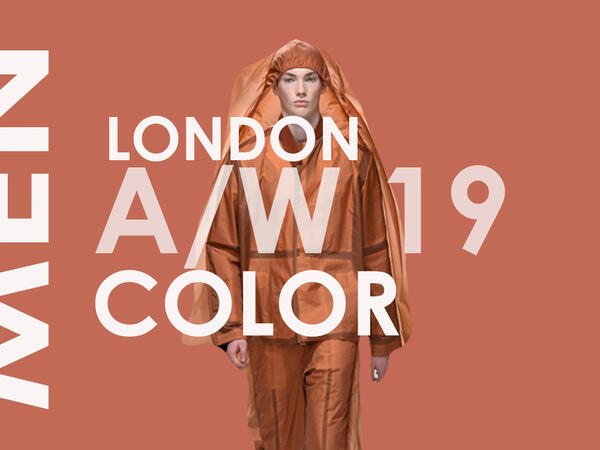 London Men's Catwalk Color Trend: AW 2019